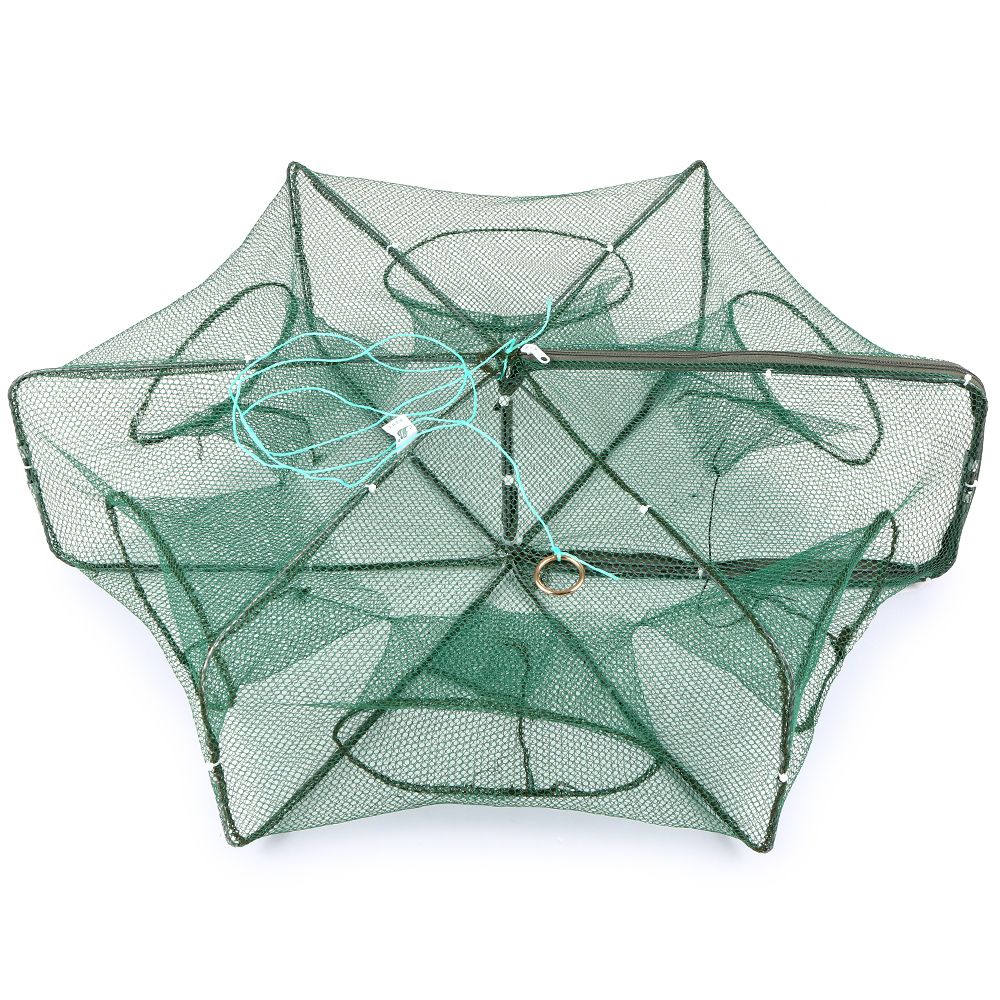 Foldable Fishing Net Hexagon 6 Hole Fishing Net Shrimp Cage