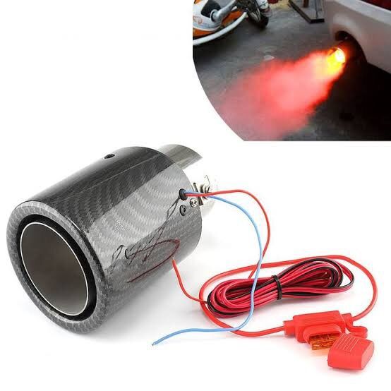 Car Universal LED Exhaust Muffler Red