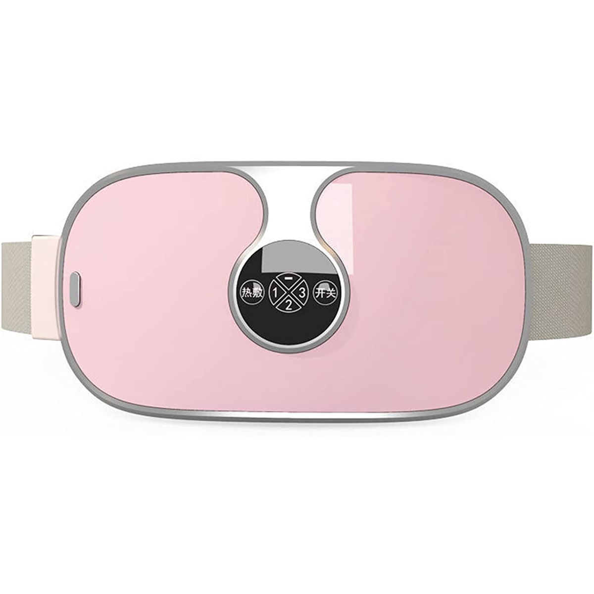 (Pink)Lady Menstrual Heating Pad Warm Palace Belt Relieve Menstrual Pain Hot Compress Massager JIN