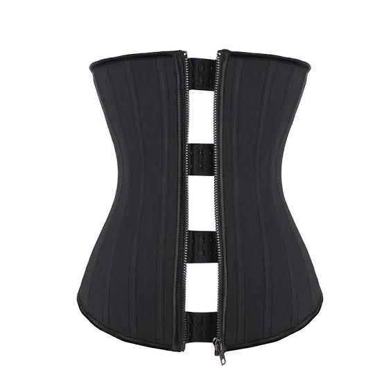 25 STEEL BONES LATEX WAISTRAINER( Black Color)