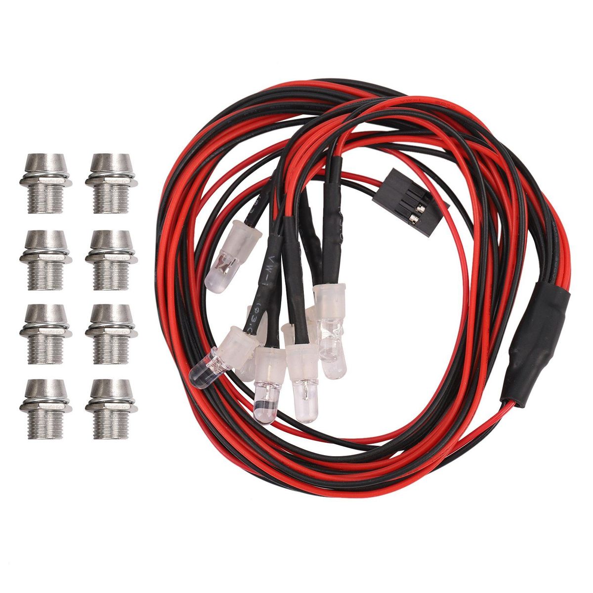 8 LED Upgrade Parts 5mm White Color Red Color LED Light Set
