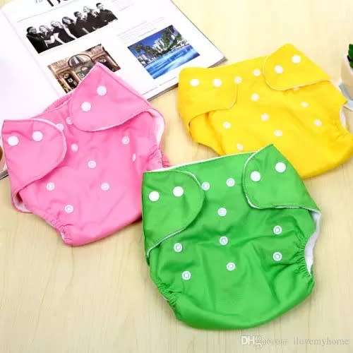 PGY Reusable And Washable Baby Diaper And Inserts