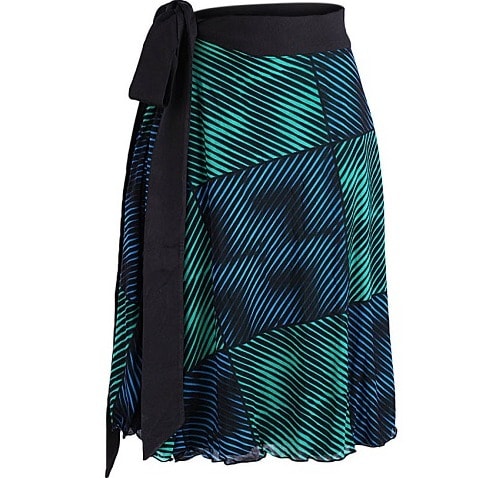 Olumi - Flair Skirt With Belt - Multicolor