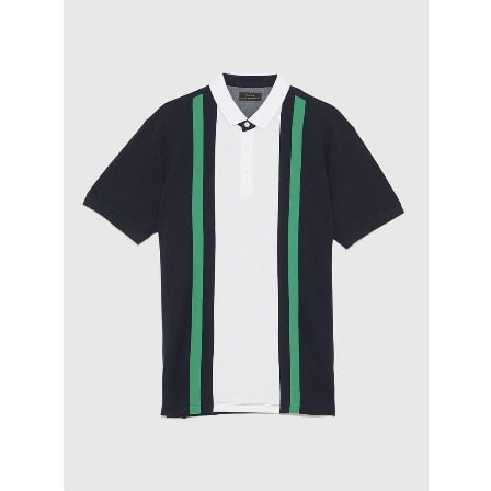 Favtom Men's Multicolored Short Sleeve Polo