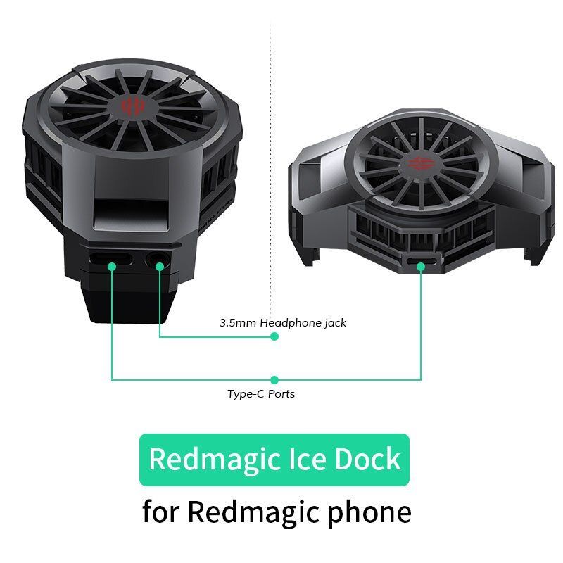 100%  Nubia REDMAGIC Gaming Phone Fan Cooler For Red Magic ICE Dock Fan