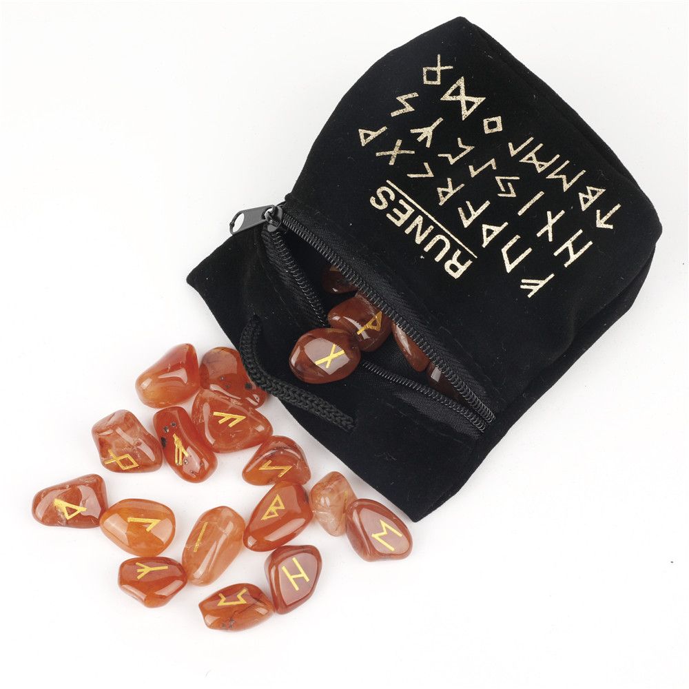 25Pcs Tiger Eye Obsidian Crystal Rune Black Runes Stone Irregular Divination Fortune-telling