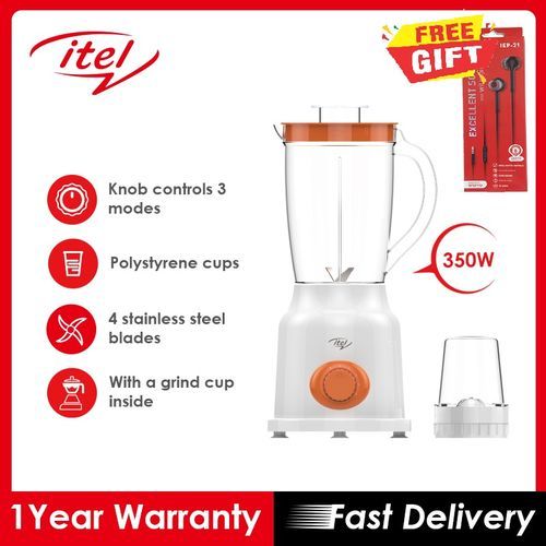 1.5 Litres  Electric Blender And Grinder White+ Free Gift