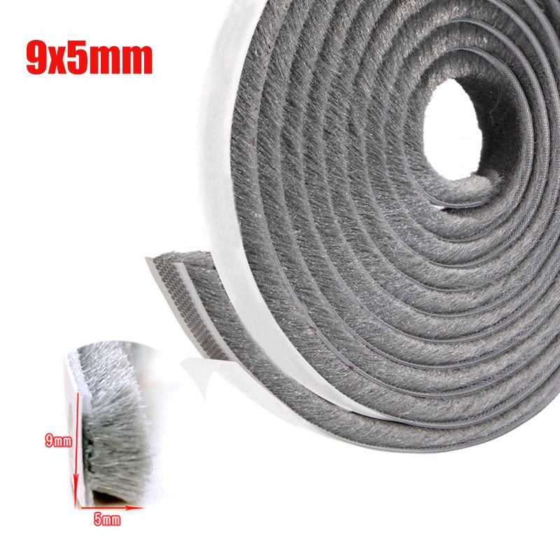 3/5M Door Window Sealing Strip Sound Wind-proof Brush Strip Home Door Window