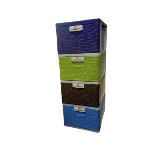 Plastic Storage Cabinet - 4-tier - 80*60CM