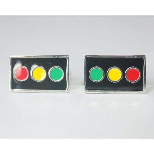 Men Detailed Traffic Light Cufflinks Mc 6047