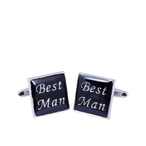 Best Man Named Cufflinks - Black - Mc-3986