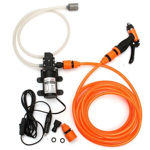 High Pressure Electric Water Pump - Portable 116psi Spray Car Wash Washer Gun - 12V
