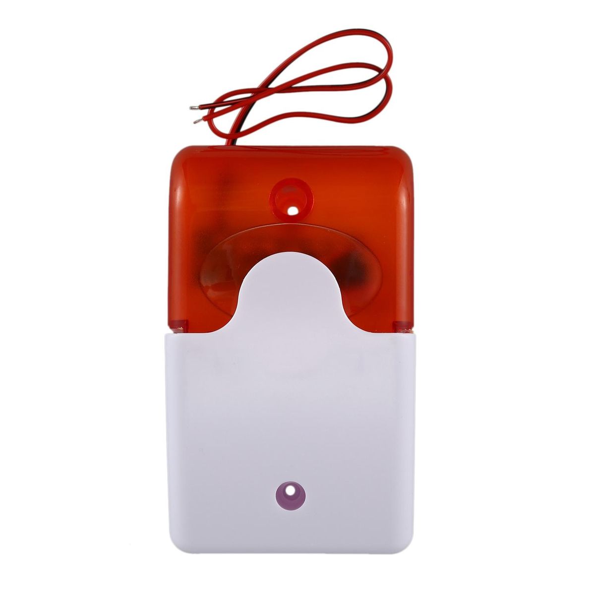 Mini Wired Strobe Warning Siren Dc 12V Sound Alarm 115Db