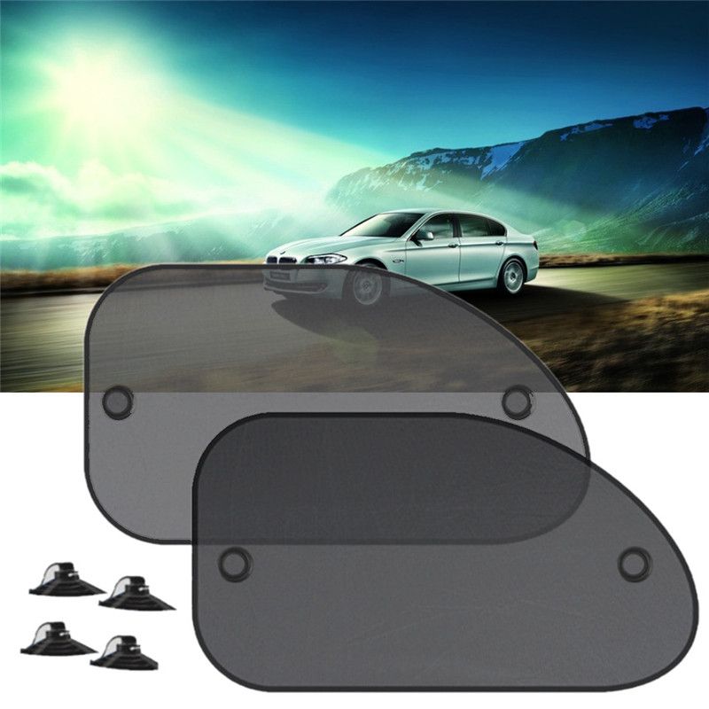 Super Quality 2pcs Black Side Car Sun Shades Rear Window