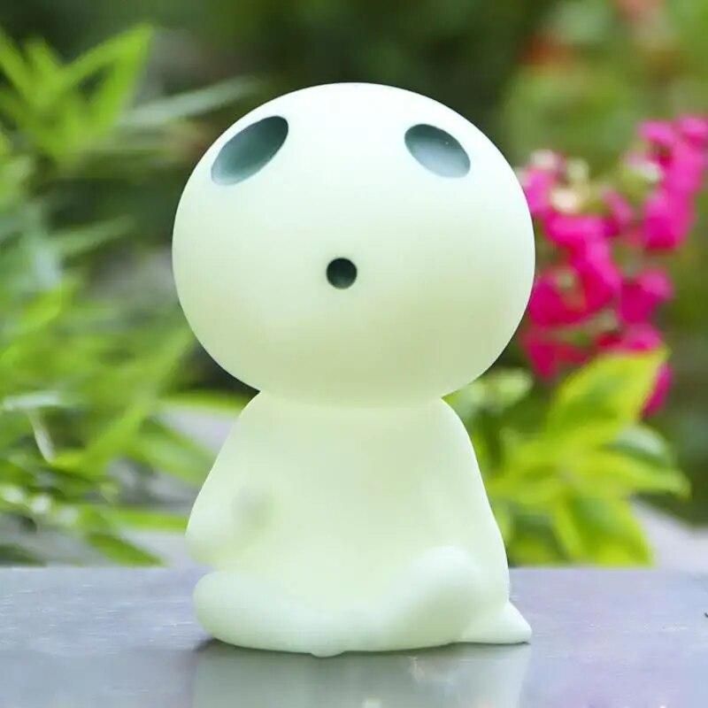 Cute 16cm DIY Miyazaki Hayao Princess Mononoke Kodama Tree PVC Action Figures Collection Model toy Piggy Bank Money Box