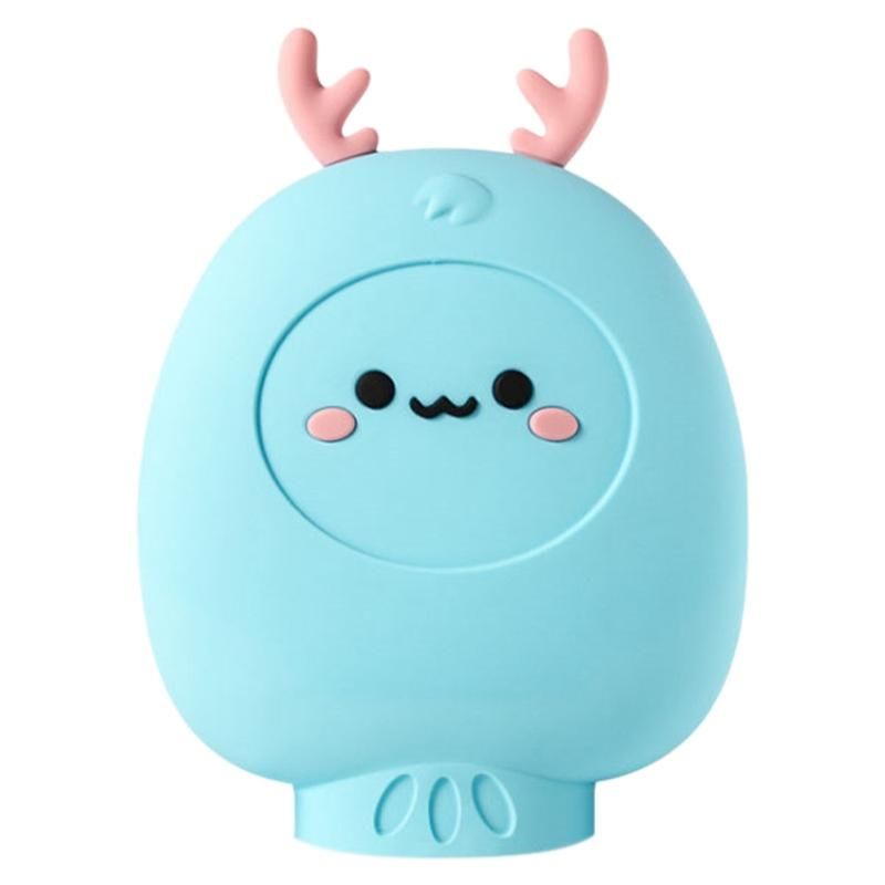1Pcs Creative Blue Silicone Cute Water Injection Warm Water