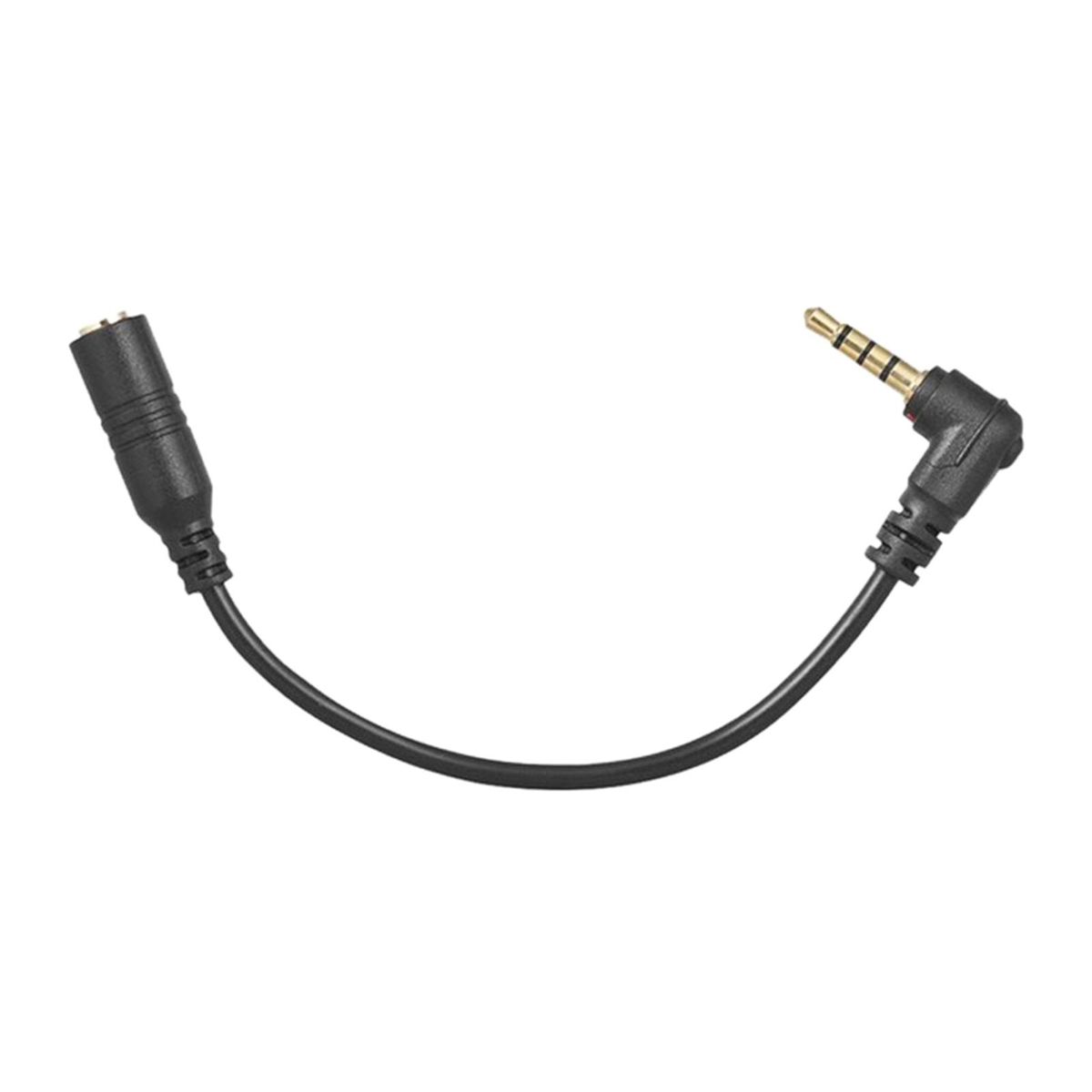 3.5mm 3 Pole TRS Female To 4 Pole TRRS Male Audio Extension Cable For