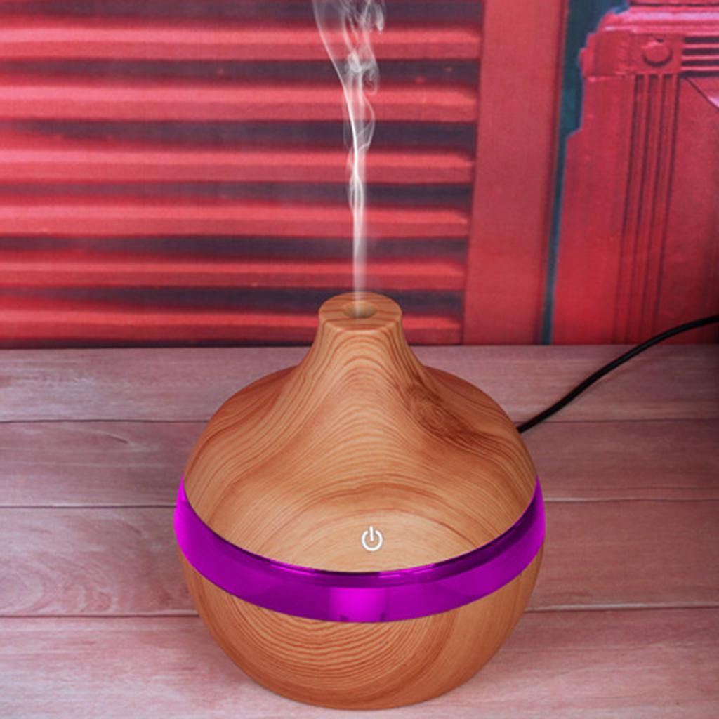 Essential Oil  Diffuser LED  Oil Diffuser Light Brown