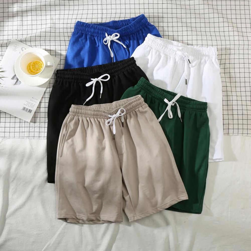 Summer Men Short Mesh Gym Bodybuilding Casual Loose Shorts Outdoors Fitness Beach Short Pants Male Sweatpant M_2XL(#Blue)