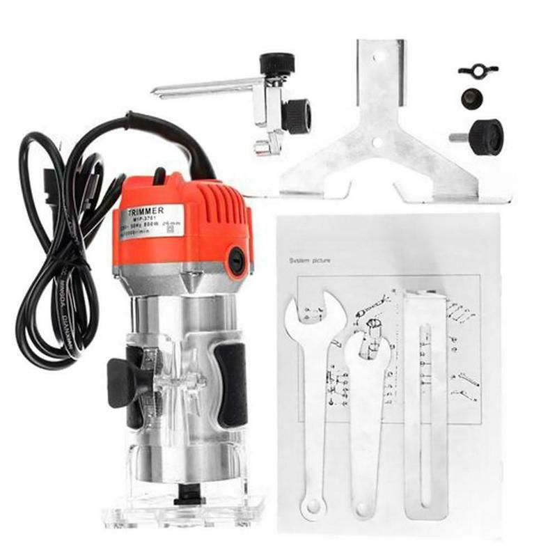 800W Electrical Wood Milling Slotting Machine Electric Hand  Router Wood Carving Machine Copper Motor For Woodworking