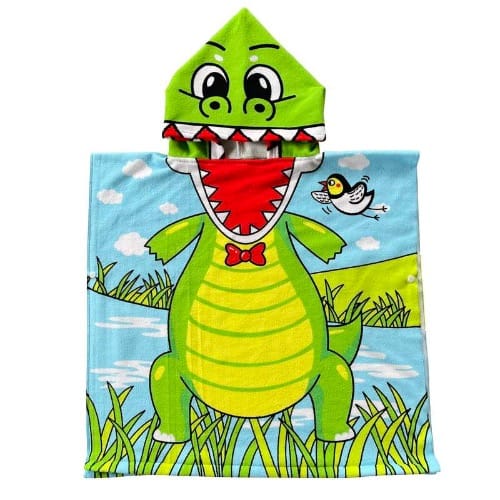 Hooded Poncho Towel - Dinosaur