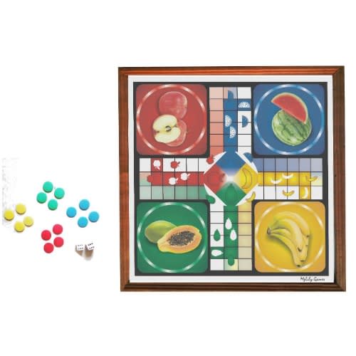 Mplily Games  Ludo - Glass Face - 30x30cm