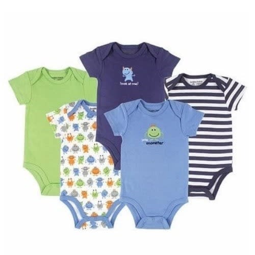 Baby Boys' Bodysuit Set - 5 Pieces-6 To 1year
