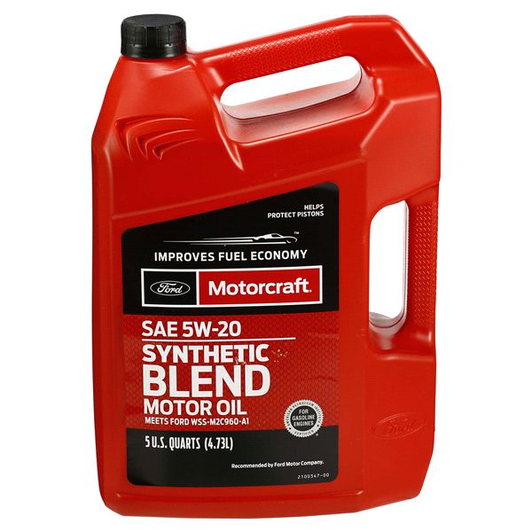 SAE 5W-20 SYNTHETIC BLEND MOTOR OIL 5Qt
