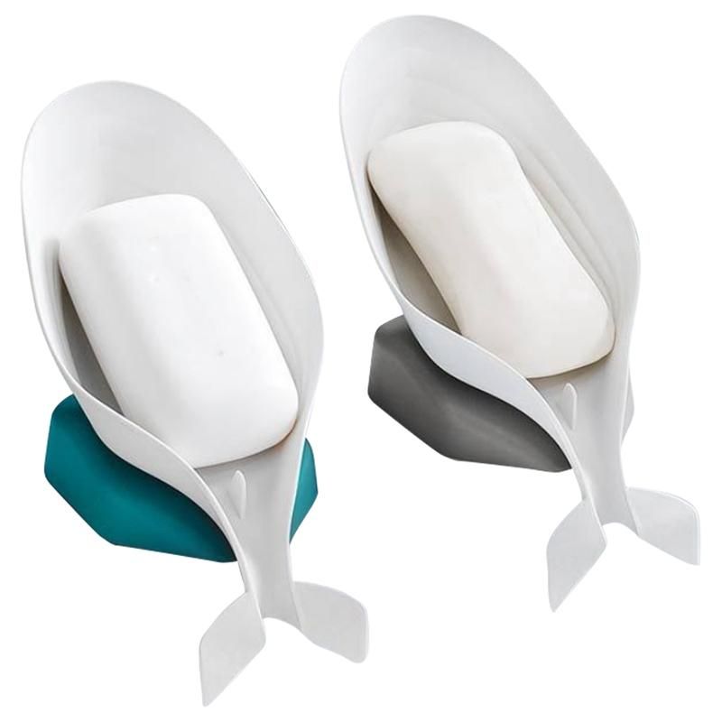 Whale Shape Soap Box Cute Kitchen Dish Brush Racks Non-Slip