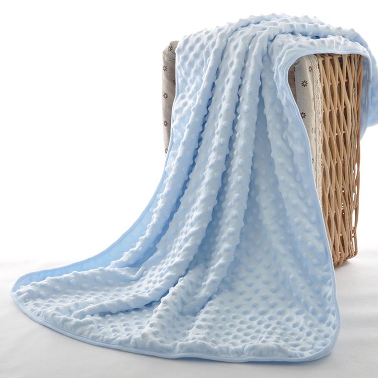 Spring And Autumn Double Layer Baby Knitted Fleece Blanket