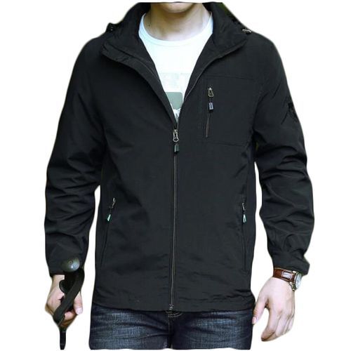 Men's Full Zip Hooded Active Jacket