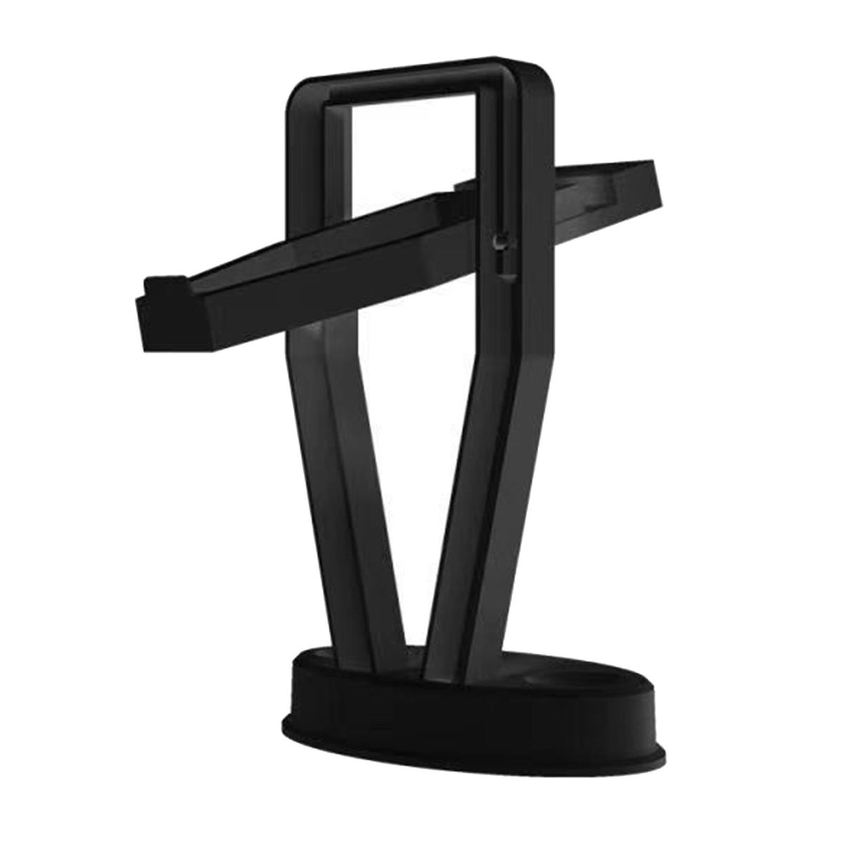 VR Headset Display Stand Space Saving Stable Accessories Gamepad Black