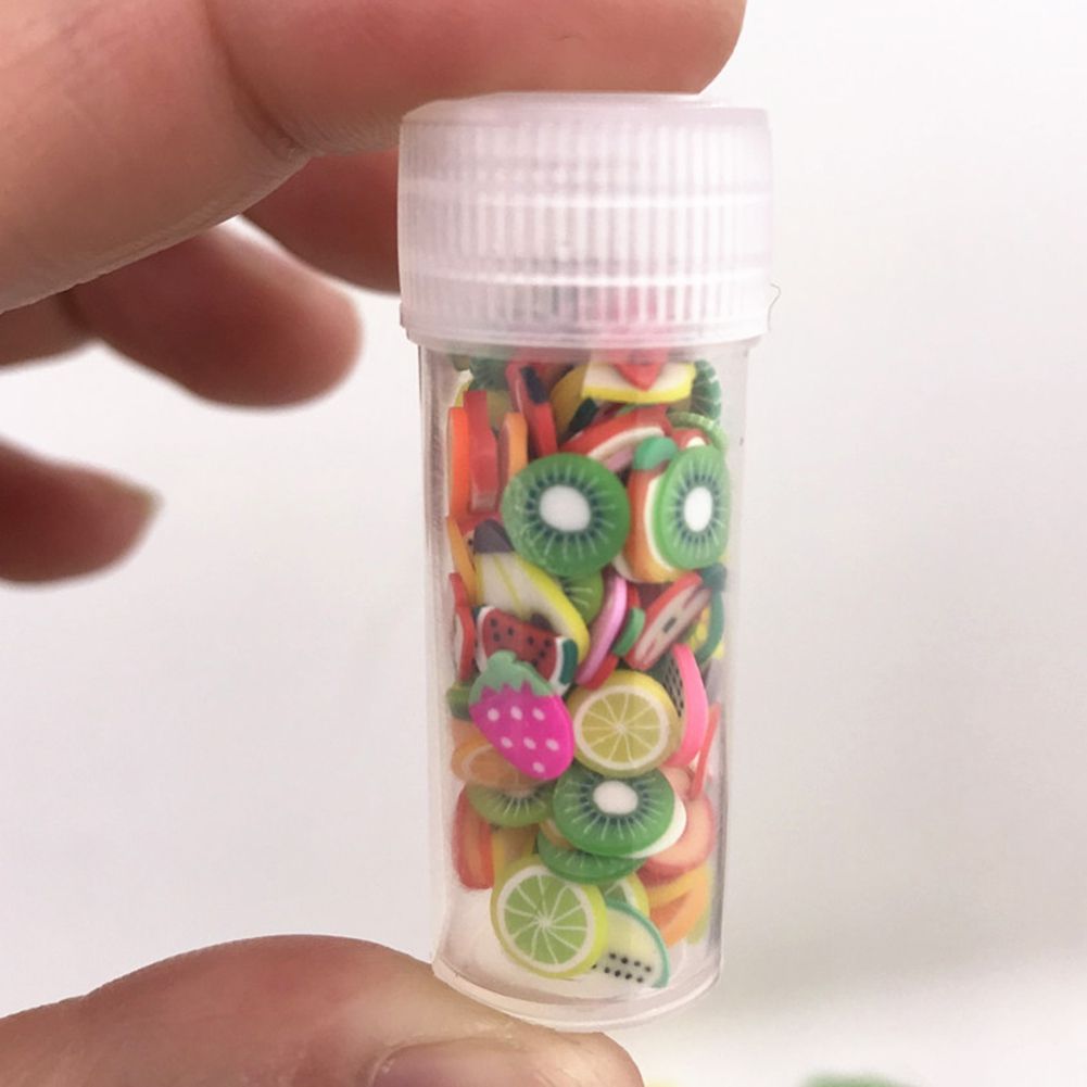 Colorful Soft Slime Fruit Slices Scented Stress Relief