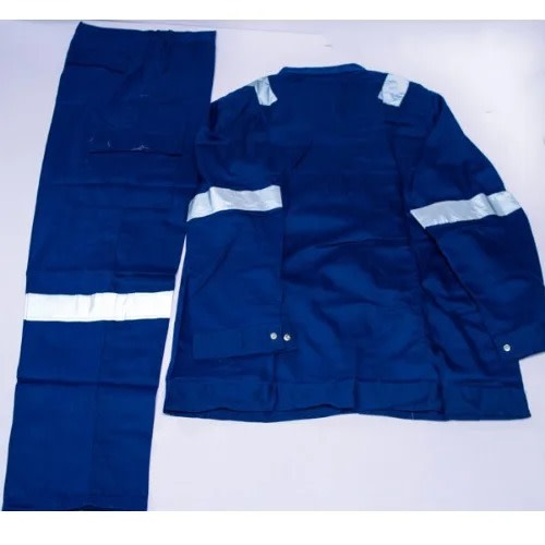 Safety Reflective Coverall - Up And Down - Blue-XL