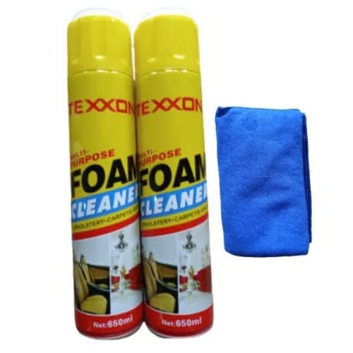 Texxon Foam Cleaner -650ml X 2pcs + Free Towel