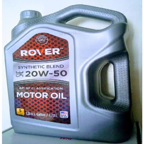 ROVER Usa 20w-50 Synthetic Blend  Motor Oil - 4.73L