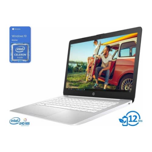 HP Stream - 14'' Intel Celeron - 64GB HDD- 4GB RAM - Windows 10+ Gift - White