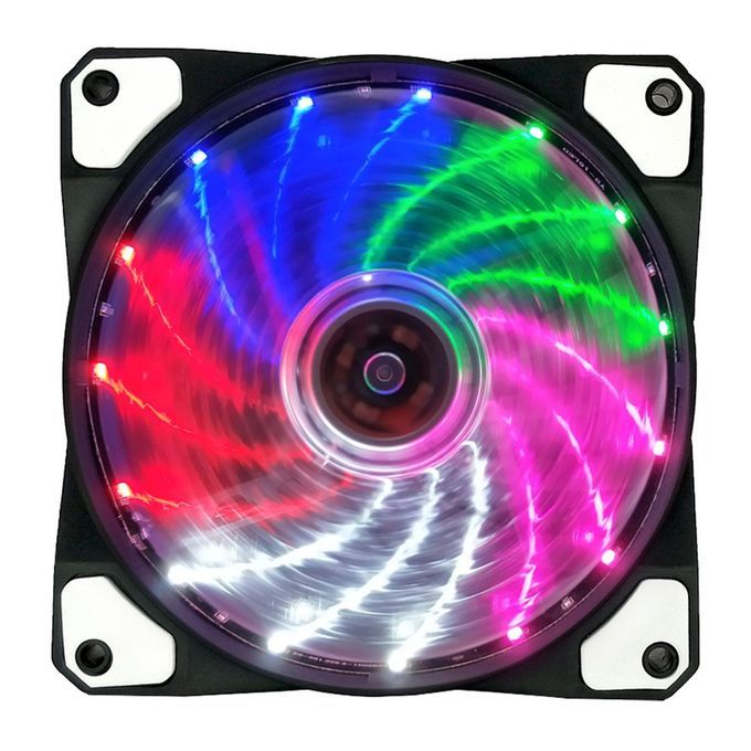 RGB P   Ase Fan  Omputer  Ase  Ooling Fan 15 Lights Streamer 12025  H Is Fan-colorful-120X120X25mn