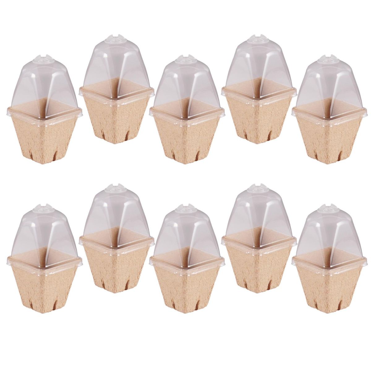 10Pcs Plant Nursery Pot Plant Starter Plant Plant Nursery Peat Pot