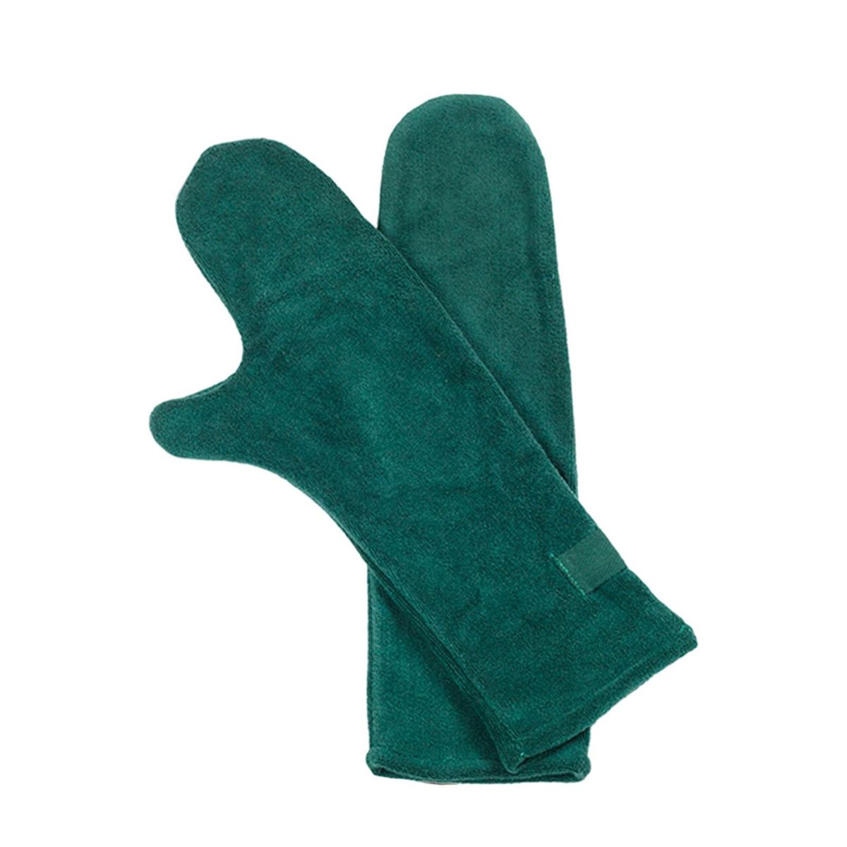2 Pieces Pet Mitt Drying Towel Super Absorbent Comforting Green