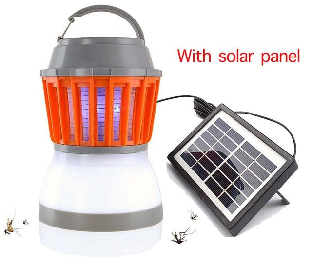 Solar Mosquito Killer Lamp Outdoor Zapper Trap Lantern
