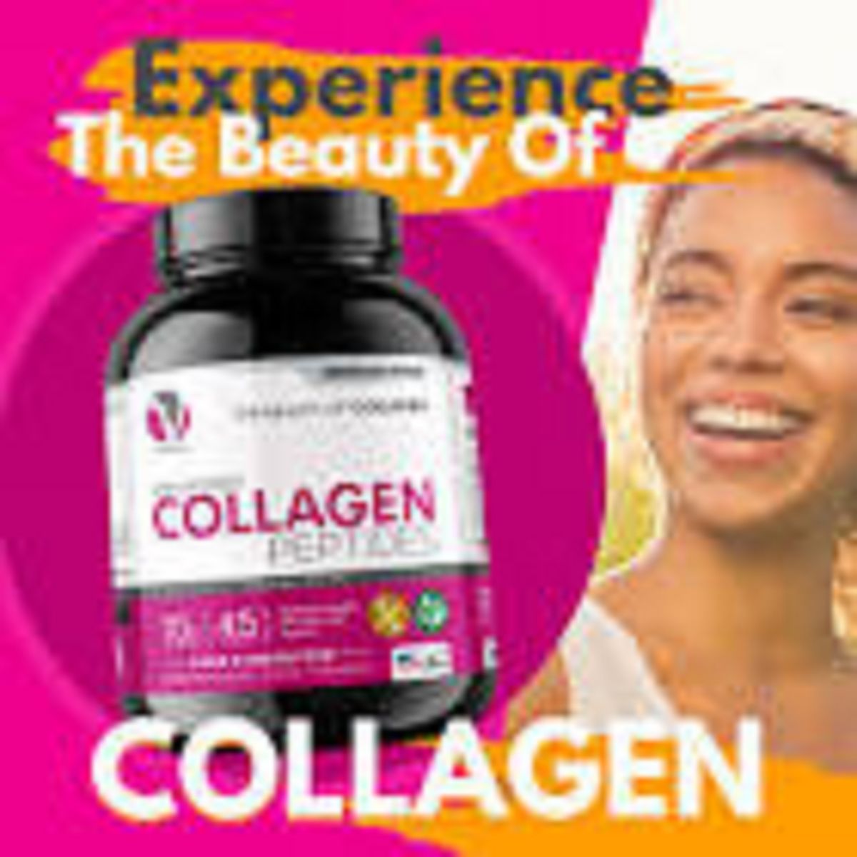 Vita Optimal Unflavored Collagen Peptides Powder Supplement