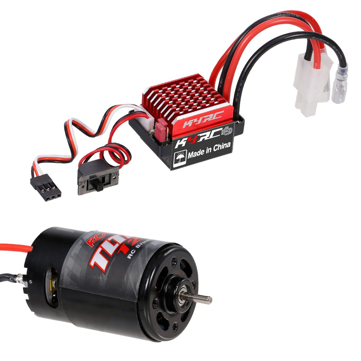 Brushed ESC Wear Resistant 60A ESC Motor Black