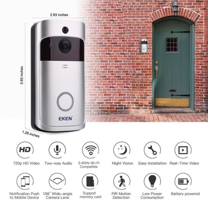 Wireless Doorbell Camera WiFi Remote Video Door Intercom IR Security Bell Phone