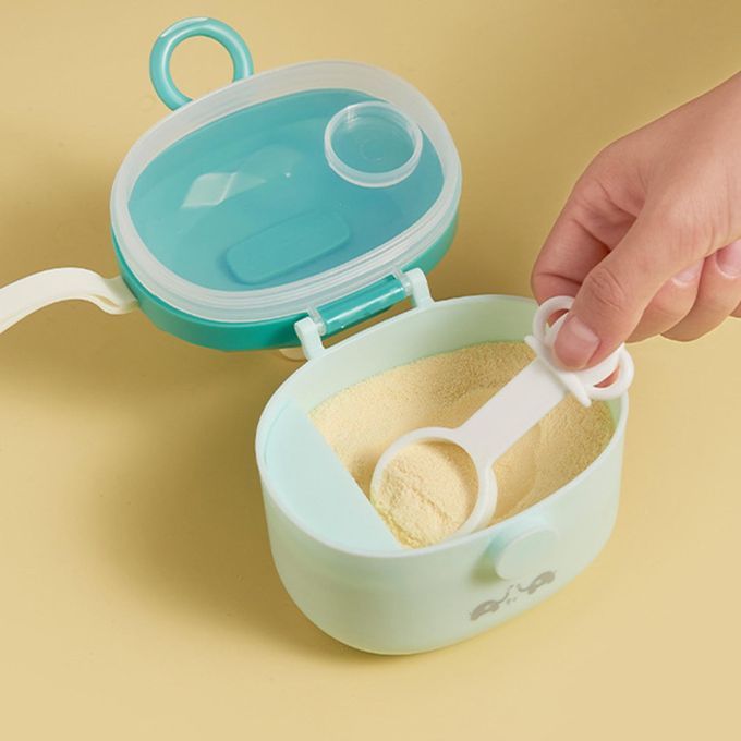 Baby Formula Dispenser Infant Snack Containers With Leveler Green S