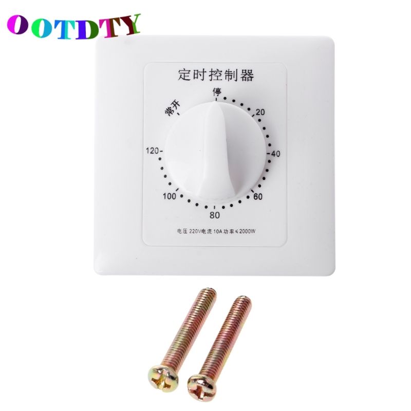 AC 220V Timer Switch Control Pump Mechanical Countdown Control Interruptor 30/60/120 Minutes 62KD
