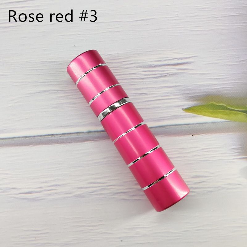 5ml Empty Refillable Bottle Travel Portable Mini Women Parfum Atomizer Spray Cosmetic Containers Rechargeable(#Rose Red 3)