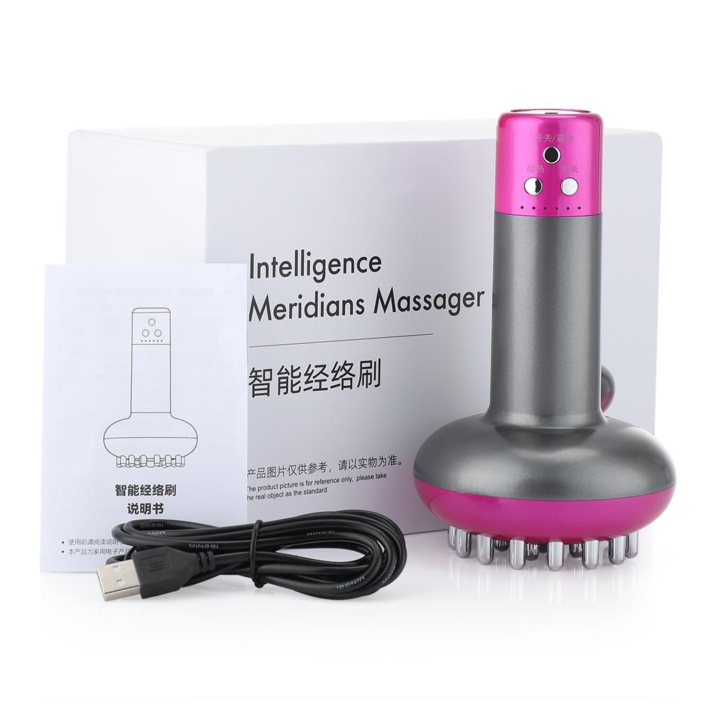 Lymphatic Drainage Machine Meridian Mage Brush Microcurrent Anti Cellulite Guasha Physio Apparatus Beauty Health