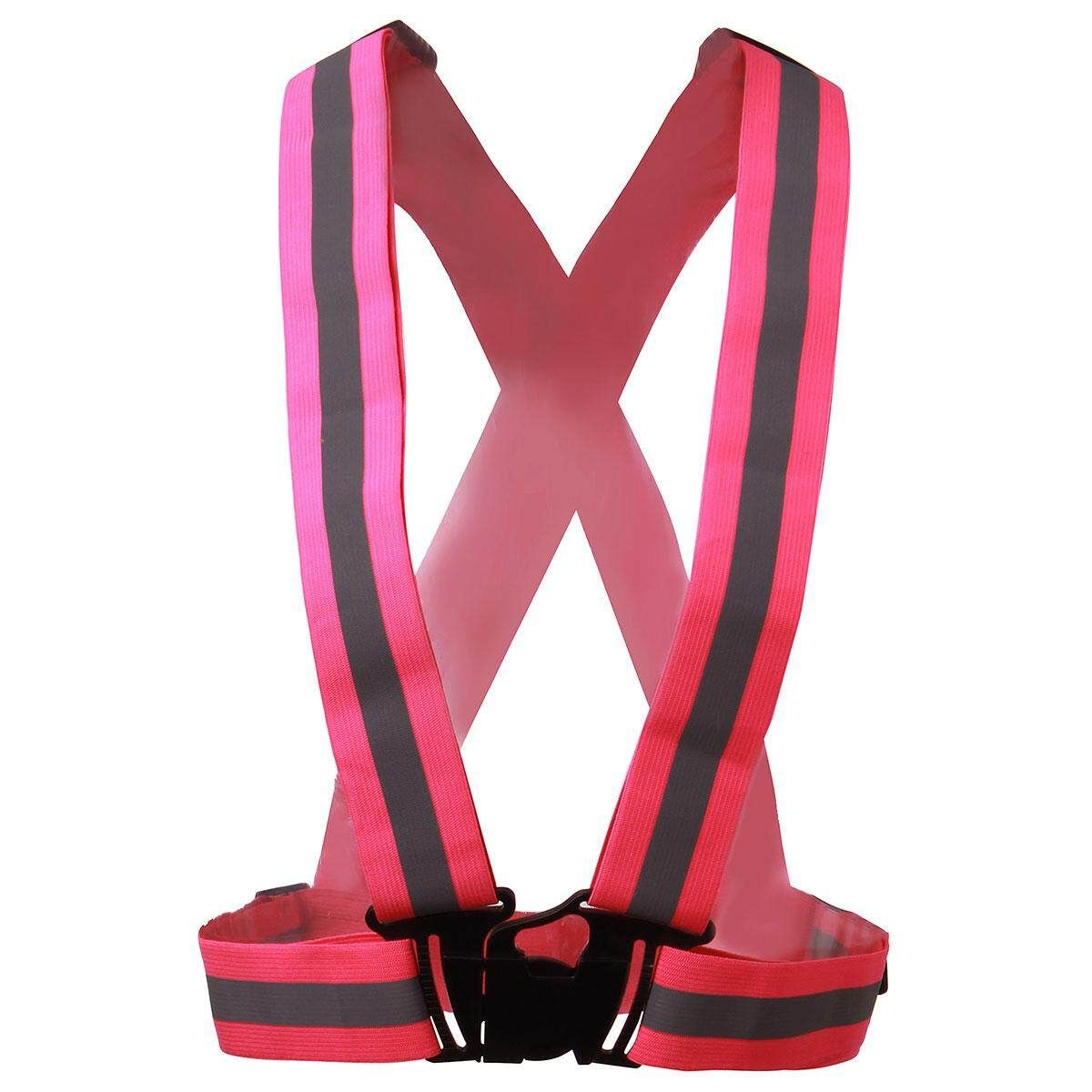 Security Safety Reflective Belt Stripe Night Working Running Jogging Biking NEW Pink