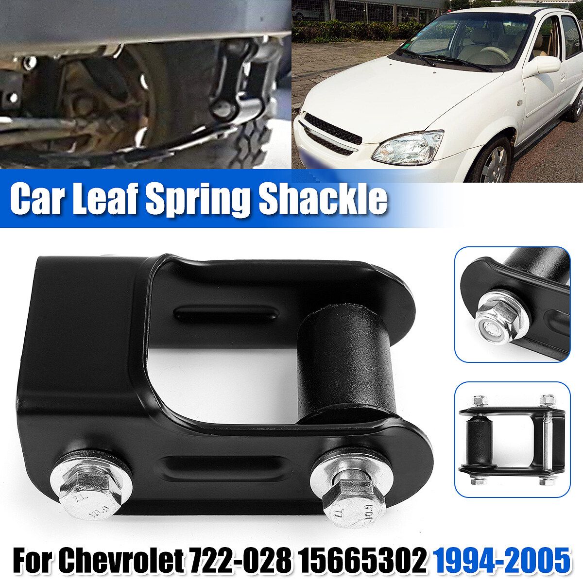 Rear Leaf Spring Shackle For Chevrolet Jimmy Blazer S10 S15 GMC Sonoma 15665302
